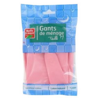 Gant de ménage latex rose taille M, BF (22)