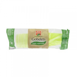 Gobelets papier colorés 21 cl. 25 pces BF (20)