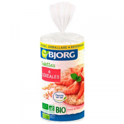 Galettes 4 céréales Bio 130 g. Bjorg (12)