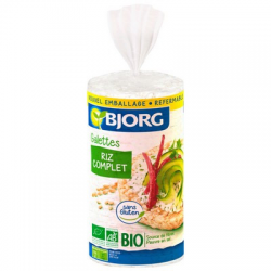 Galettes de riz complet Bio 130 g. Bjorg (12)