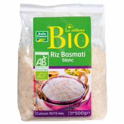Riz long basmati blanc Bio 500 g. BF (7) EPUISE