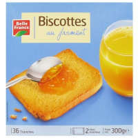 Biscottes au froment 36 tranches 300 g. BF (18)