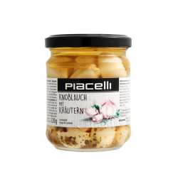 Gousses d'ail aux herbes à l'huile d'olive 190 g. Piacelli (6)