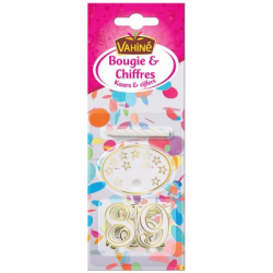 Bougie chiffres en plastique Vahiné (1)