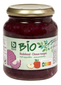 Choux rouges aux pommes bio bocal 340 g. Boni (12)