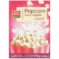 Popcorn sucré micro-ondes 3 x 90 g. BF (8)