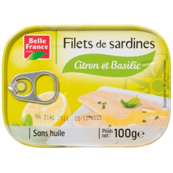 Filets de sardines citron-basilic 100 g. BF (17)