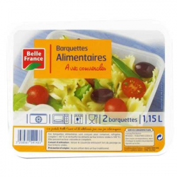 Barquette alimentaire 2 x 1,15 l. BF (12)