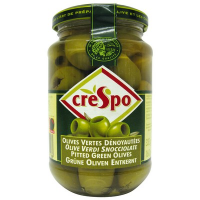 Olives vertes dénoyautées bocal 333 g. Crespo (12)