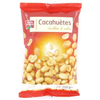 Cacahuètes grillées salées 250 g. BF (12)