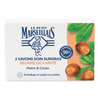 Savon beurre de karité 2 x 100 g. PM