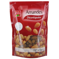Amandes décortiquées s/sel 125 g. BF (12)