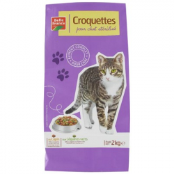 Croquettes chat volaille sac 2kg Bf(6)
