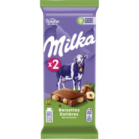 Chocolat Milka lait noisettes 2 x 100 g. (18)