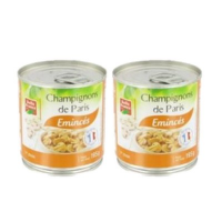 Champignons de Paris émincés 2 x 195 g. BF (6)