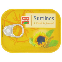 Sardines à l'huile végétale 195 g. BF (16)