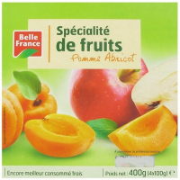 Spécialité de fruits pomme-abricot 4 x 100 g. BF (12) Epuis&e