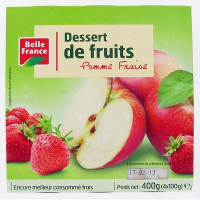 Dessert de fruits pomme-fraise 4 x 100 g. BF (6) Epuisé