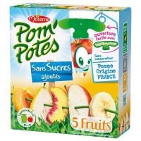 Pom'Potes fruits jaunes 4 x 90 g. Materne (12) Epuisé
