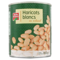 Haricots blancs au naturel 800 g. BF (12)