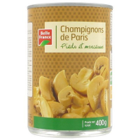 Champignons de Paris pieds & morceaux 400 g. BF (12) EPUISE