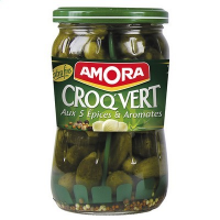 Cornichons Croq'vert bocal 670 g. Amora (6)