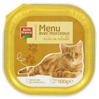 Menu à la volaille pour chat barquette 100 g. BF (16)