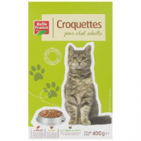 Croquettes pour chat boeuf/légumes boîte 400 g. BF (20)