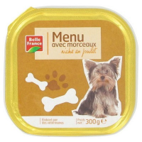 Menu pour chien au poulet barquette 300 g. BF (9)
