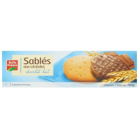 Sablés nappés chocolat lait 180 g. BF (20)