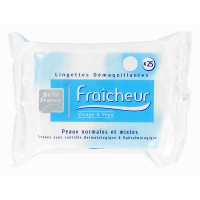 Lingettes démaquillantes fraîcheur 25 pces BF (6)