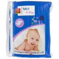 Change bébé midi 4/9 kg. T3 38 pces BF (6)